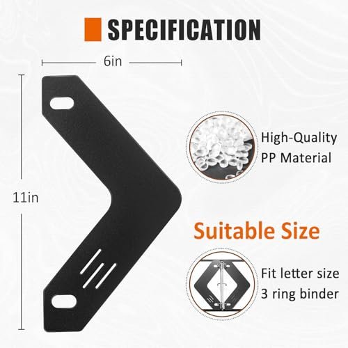 tutata Sheet Lifters, Triangle Page Lifter for 3 Ring Binder, 12 Pack - Image 2