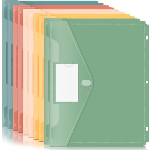 Forvencer Binder Pocket, 10 Pack Super Heavyweight Plastic Binder Folders