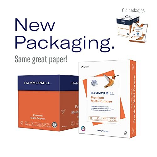 Hammermill Printer Paper, Premium Multipurpose Paper 24 lb, 8.5 x 11 - 5 Ream (2,500 Sheets) - 97 Bright, Made in the USA, 105810C - Image 2