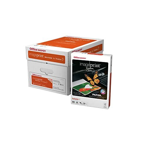 Office Depot ImagePrint FSC Certified Multiuse Paper by Domtar, 8 1/2in x 11in, 20 Lb, White, 500 Sheets Per Ream, Case Of 10 Reams, 1821 - Image 3