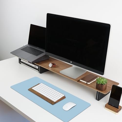 Leather Desk Pad Protector,Non-Slip Desk Pad(Black, 23.6" x 13.7") - Image 5