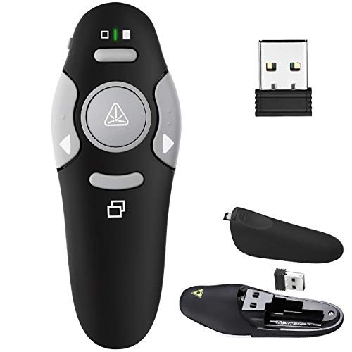 Presentation Clicker Remote, Type C&USB Wireless Presenter, PowerPoint Clicker, Slide Advancer Control for Macï¸± Windowsï¸± Laptop, Support PPTï¸±Keynoteï¸±Google Slides