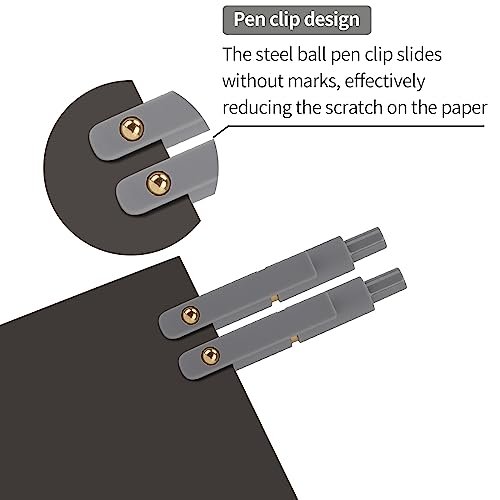 Ddaowanx Gel Pens,6 Pcs 0.5mm Retractable Quick Dry Black Ink Pens - Image 4