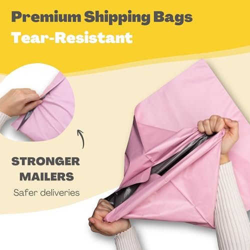Shipping Bags (30 Pack) with Label Pouch - 8x12, 10x14 & 12x16 - Poly Mailers for Clothes, Self-Seal Plastic Mailing Envelopes - Tear & Water-Resistant Packaging Bags for Clothing, Not Padded - Image 4