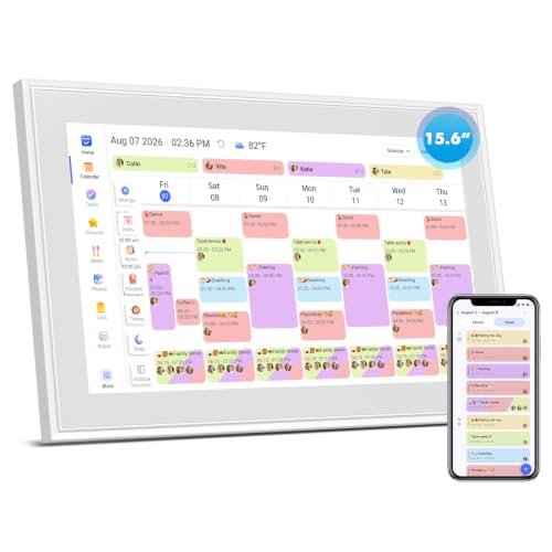 15.6 Inch Digital Wall Calendar Touch Screen Smart Electronic Calendar