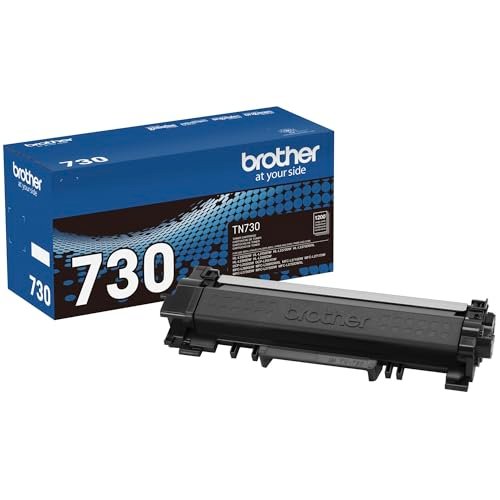 Brother Genuine Standard Yield Toner Cartridge, TN730, Replacement Black Toner, Page Yield Up To 1,200 Pages, Amazon Dash Replenishment Cartridge,1 Pack