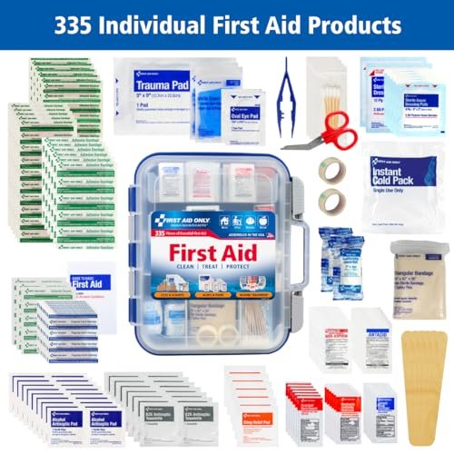 First Aid Only 335-Piece OSHA First Aid Kit for Home, Car & Travel - Image 4