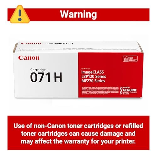 Canon Genuine 071 Black Toner Cartridge High Capacity Compatible with LBP122dw, MF272dw, MF273dw, MF275dw - Image 4