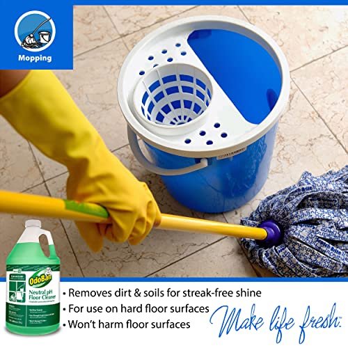 OdoBan Professional Series Neutral pH No Rinse Floor Cleaner Concentrate, 1 Gallon - Image 3