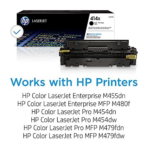 HP 414X Black High-yield Toner Cartridge | Works HP Color LaserJet Enterprise M455dn, MFP M480f; HP Color LaserJet Pro M454 Series, MFP M479 Series - Image 2