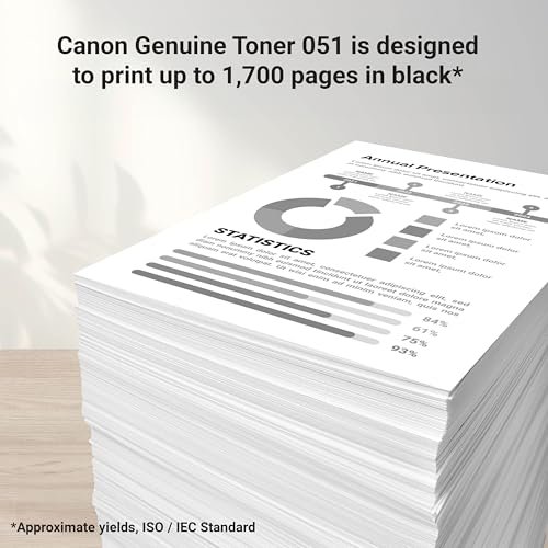 Canon Genuine 051 Black Toner Cartridge Compatible with LBP162dw, MF264dw, MF267dw, MF269dw, MF269dw VP - Image 3