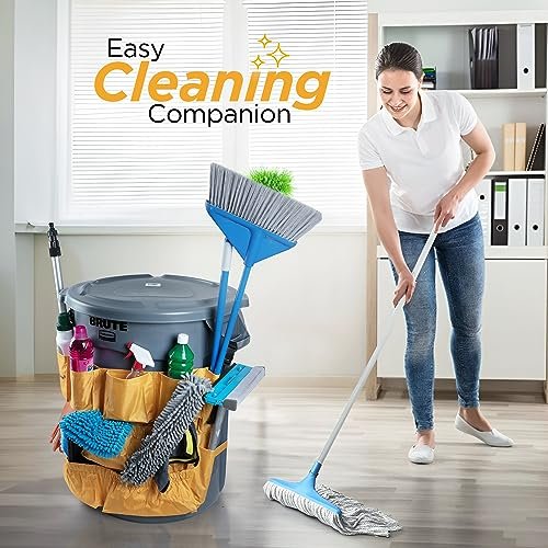 Trash Can Caddy Bag | Fits 32-55 Gallon Bin | Cleaning Janitorial Organizer - Image 3