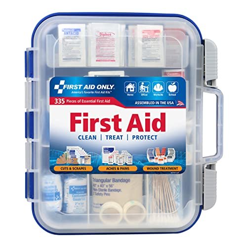 First Aid Only 335-Piece OSHA First Aid Kit for Home, Car & Travel