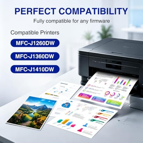 LC501 Ink Cartridges Replaced for Brother MFC-J1360DW Ink Cartridges 4 Pack - Image 3